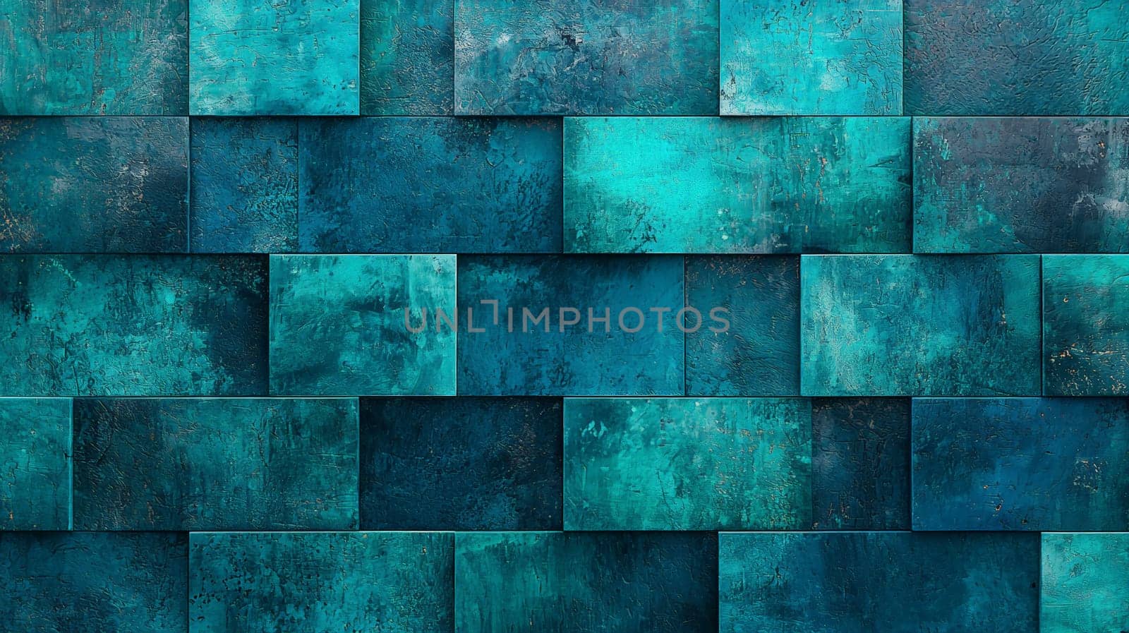 A mesmerizing teal psychedelic texture adorned with dark prismatic blue accents, creating an intense and visually captivating effect. The intricate patterns and vibrant colors evoke a sense of movement and energy, making it a striking and dynamic composition.