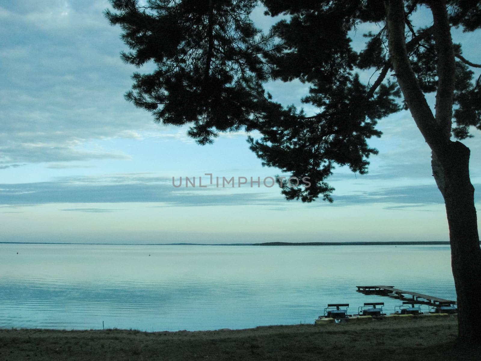 Lake Naroch is the landscape of the lake in Belarus.