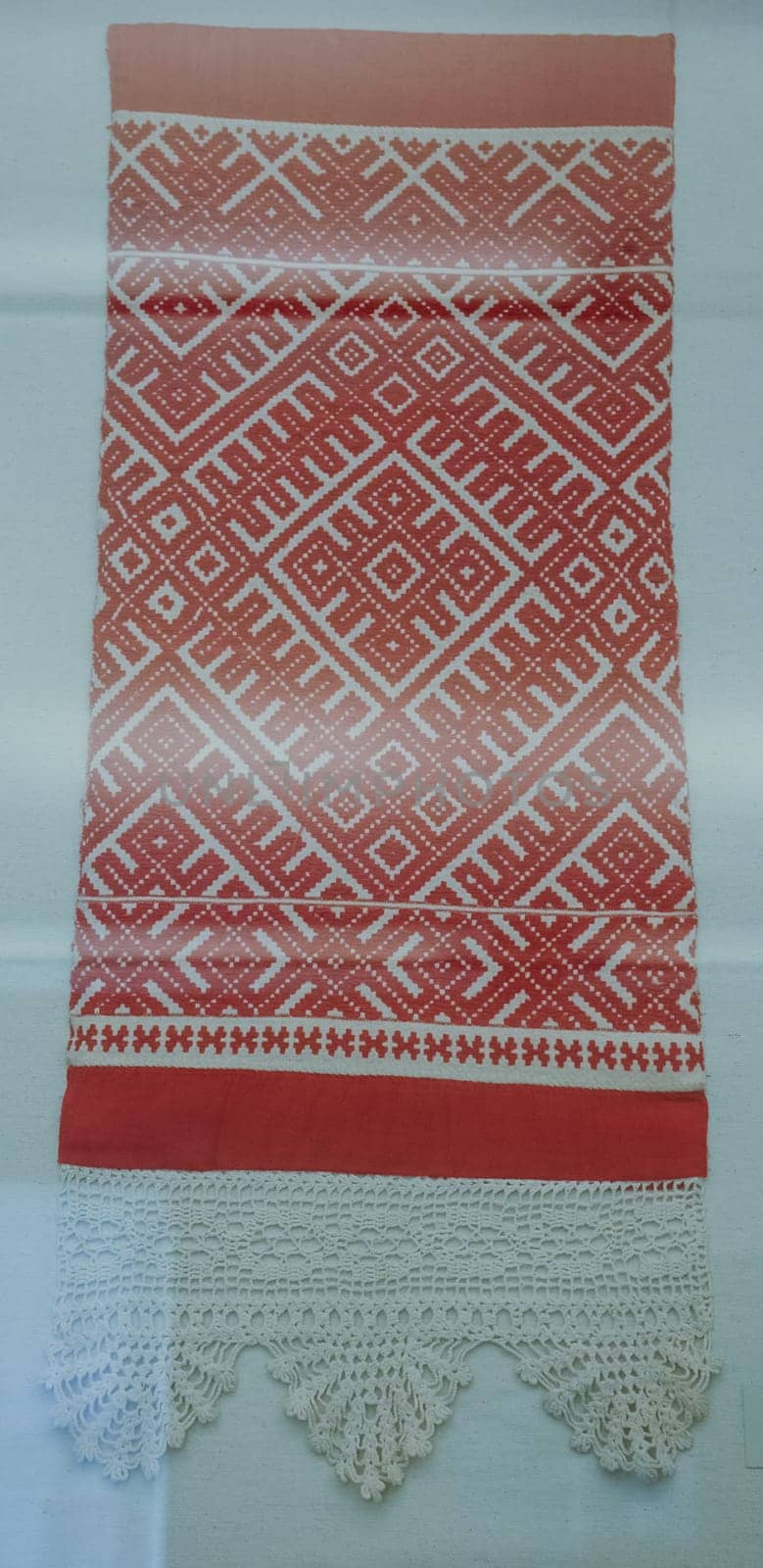 a Scarves and towels and scarves with folk Russian ornament.