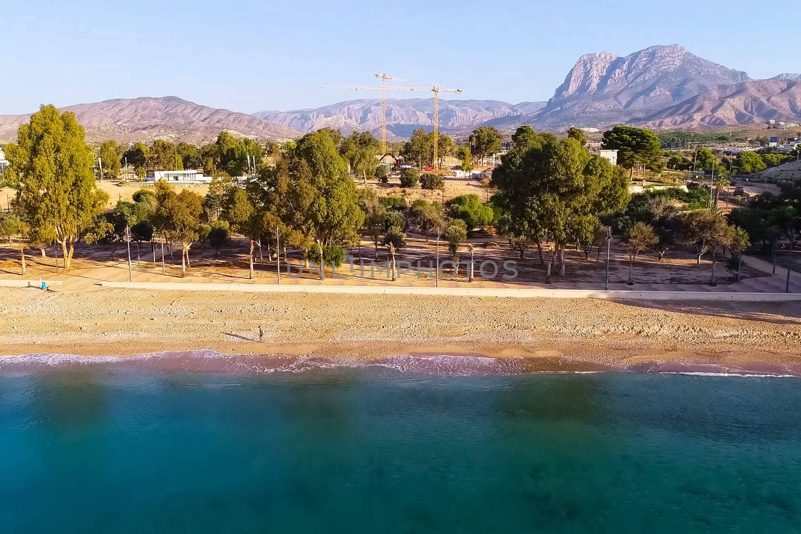 The Mediterranean coast in Spain. Spain's courts by the sea.