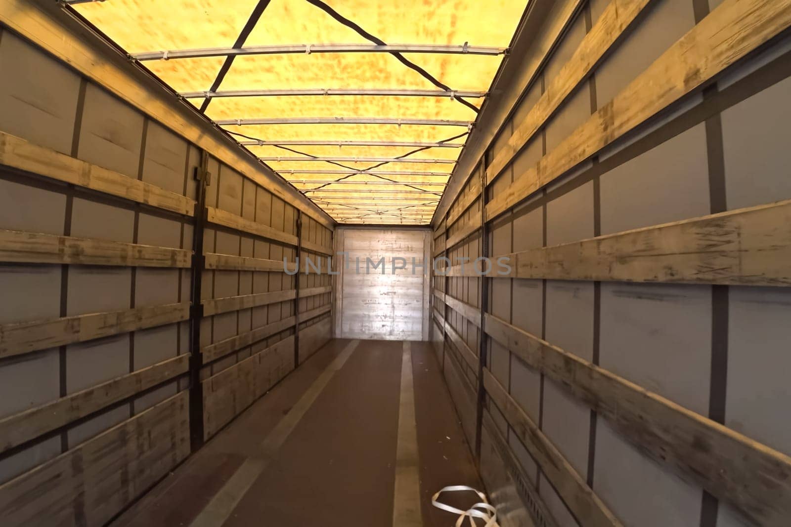 Empty truck, view from the inside. Empty truck, view from the inside.