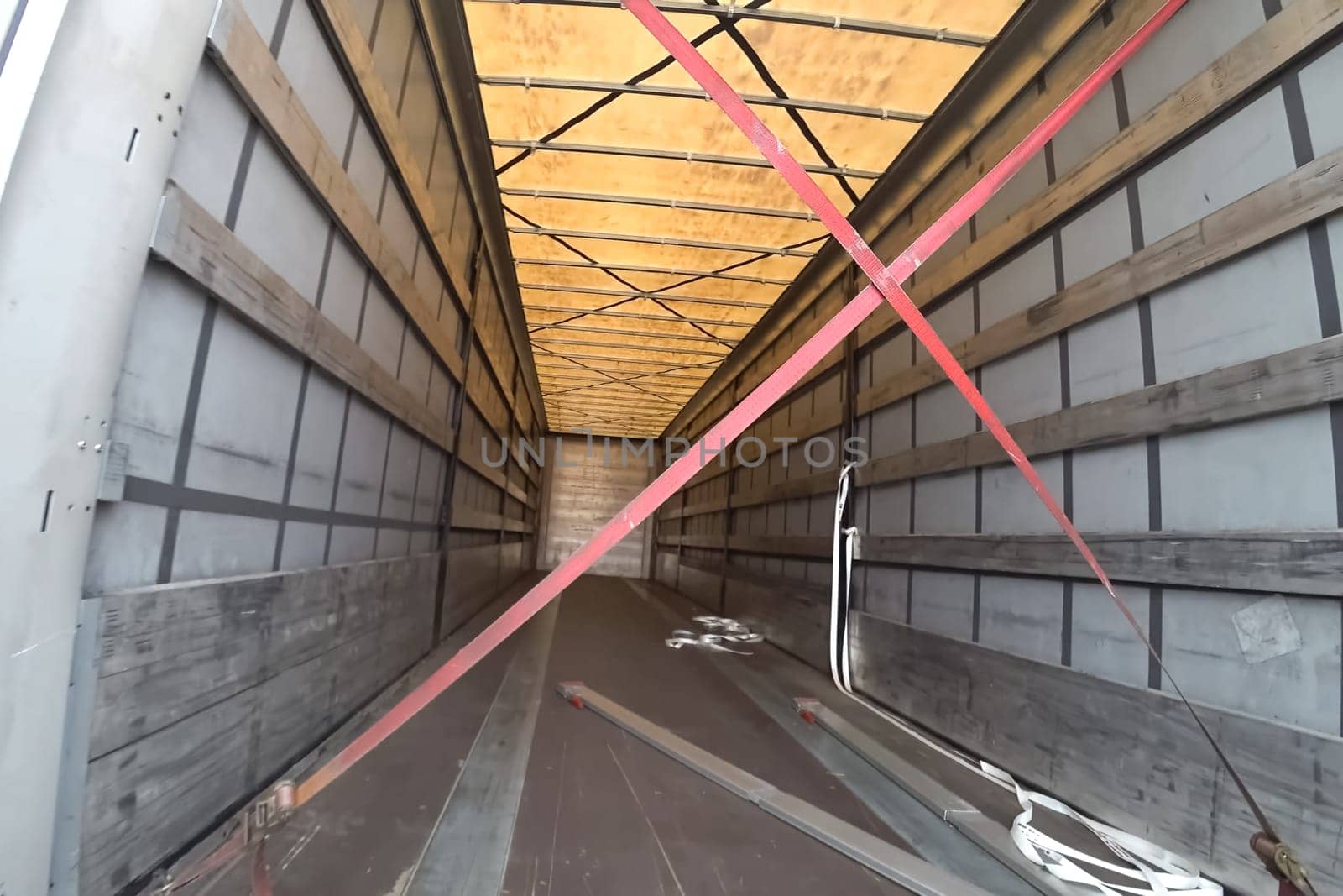 Empty truck, view from the inside. Empty truck, view from the inside.