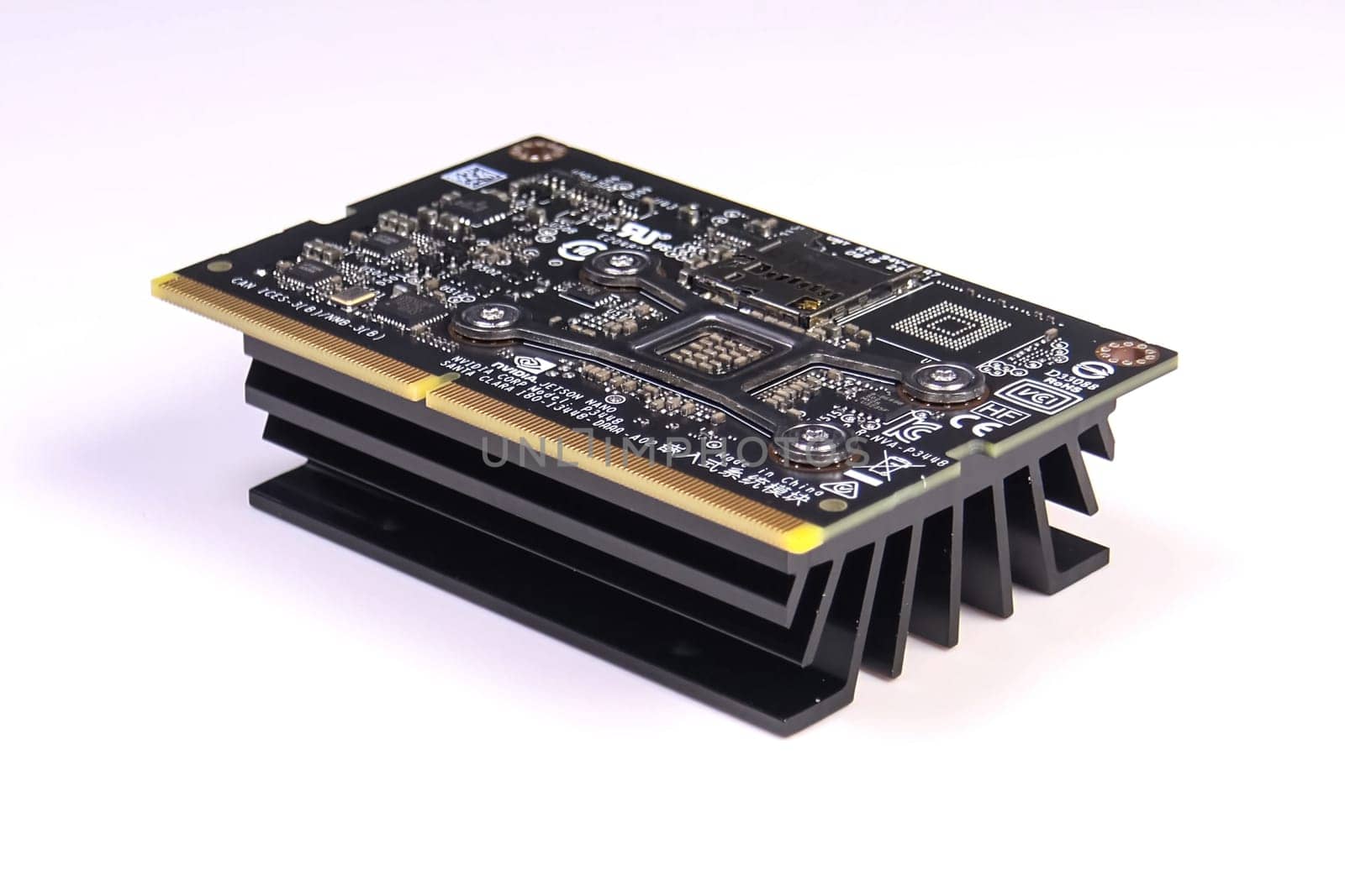 Cooling radiator for the mini computer board. Cooling electronics.