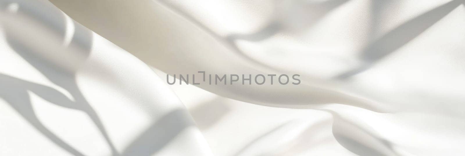 Soft pastel silk fabric folds elegant abstract background, AI generated