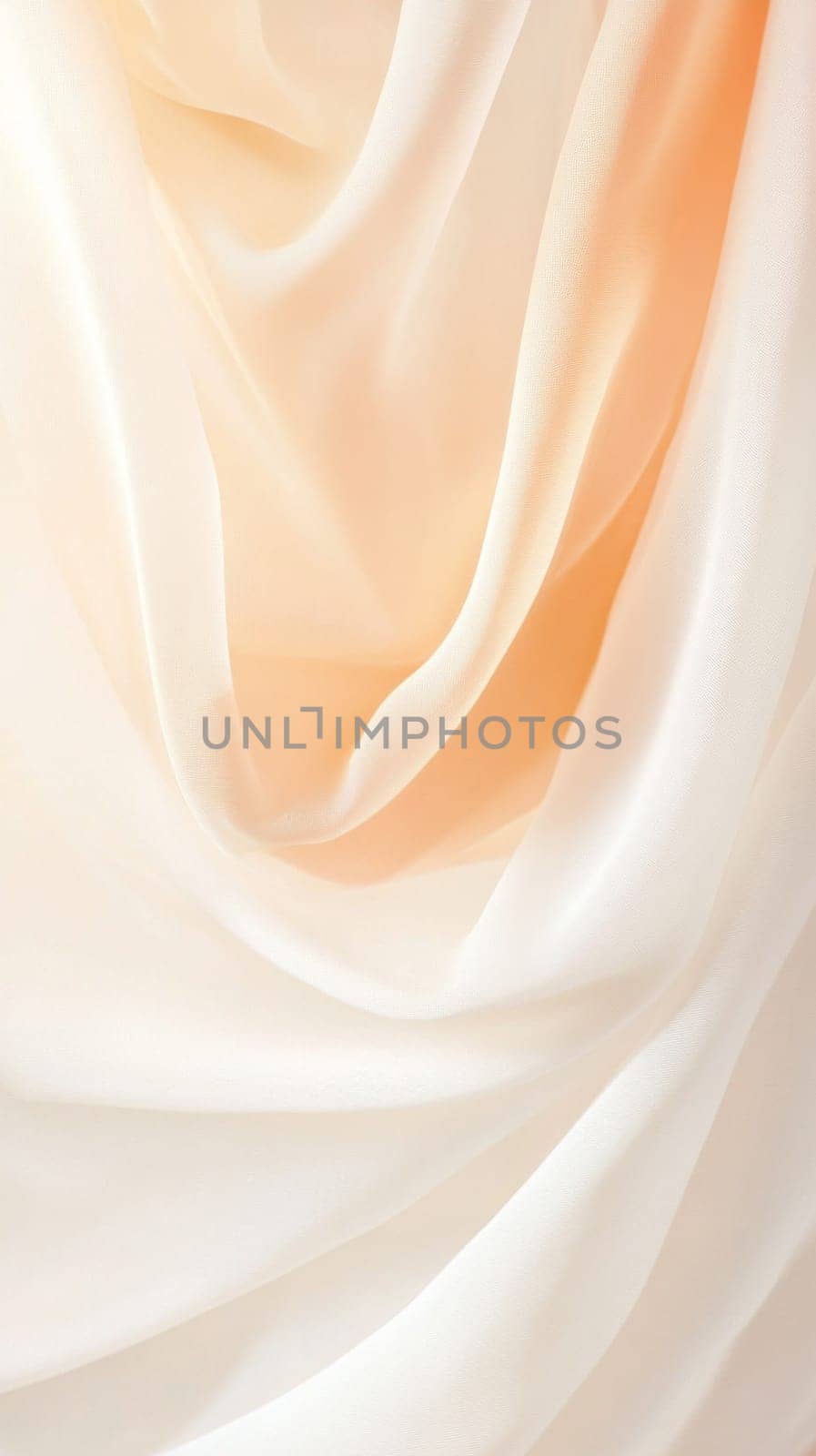 Soft pastel silk fabric folds elegant abstract background, AI generated