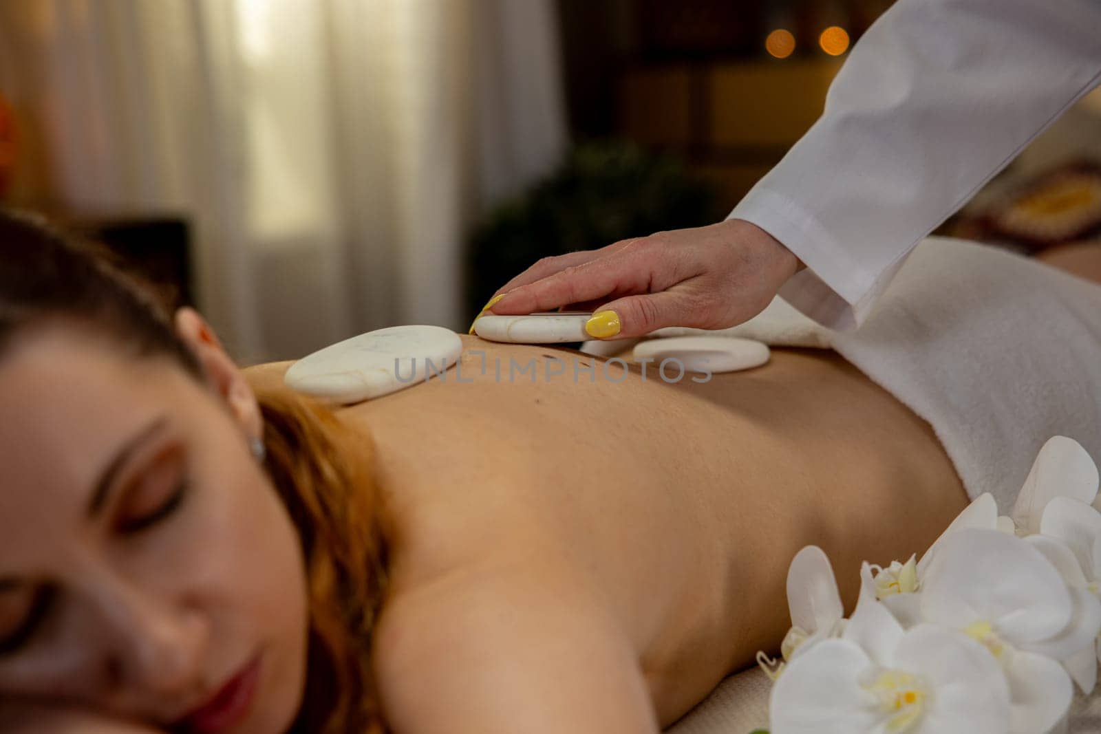 Experience a calming massage therapy session with relaxing elements for ultimate wellness and deep relaxation