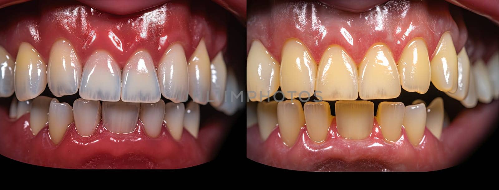 Dentition. Snapshot of teeth in a dental clinic. High quality photo
