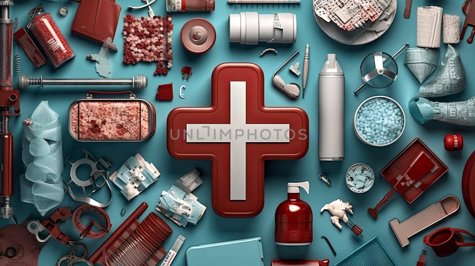 Emergency medical tool kit. High quality photo
