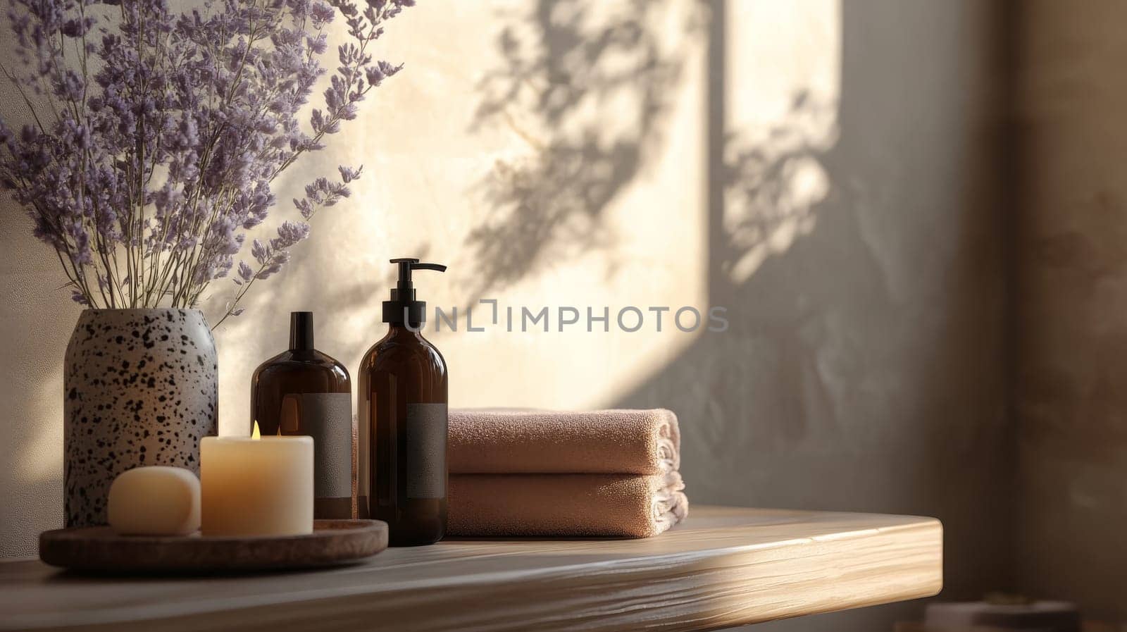 beautiful spa accessories, Generative AI nature