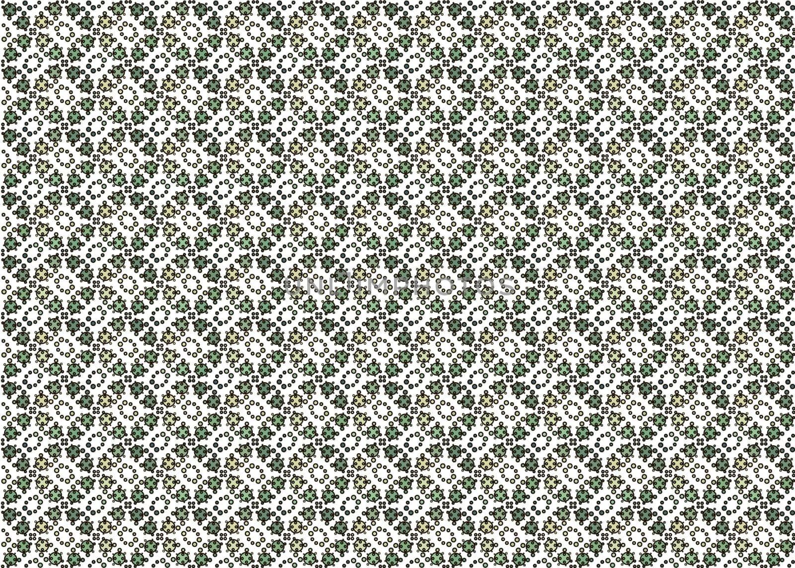 Bio label for ecological social projects, seamless pattern for green flowers eco packaging. Banner in natural style, mosaic of geometric white shapes.