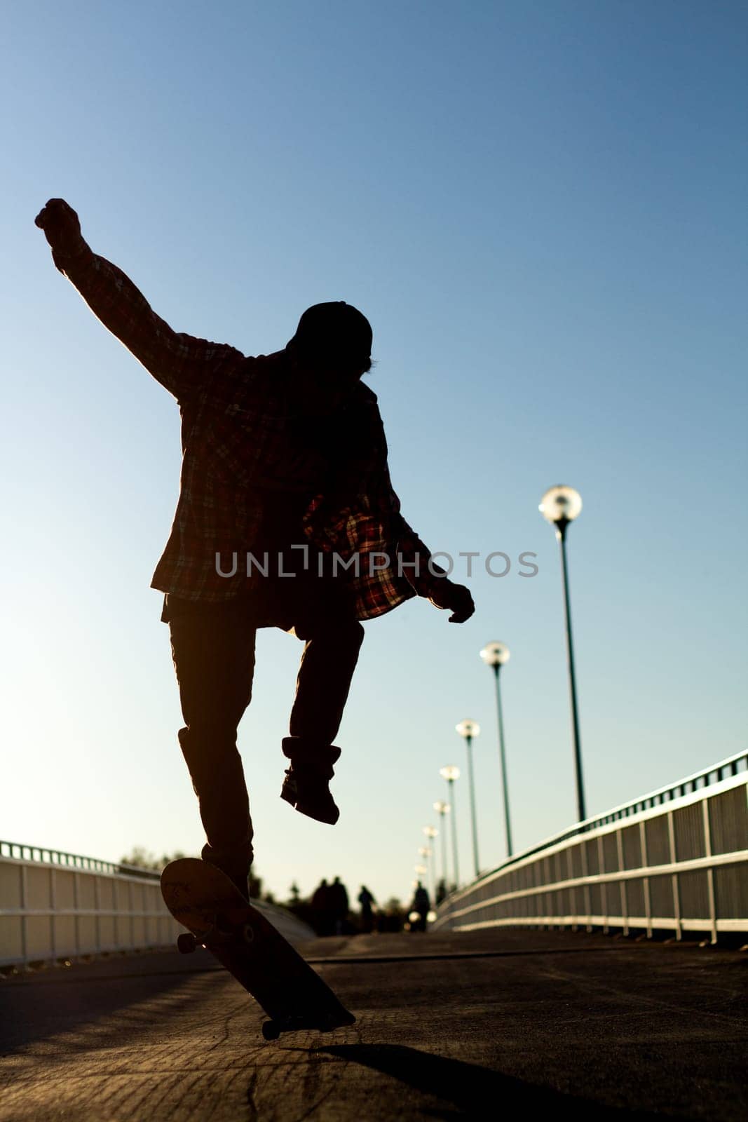 Skater in Action Performing Epic Tricks Mid-Air , sport