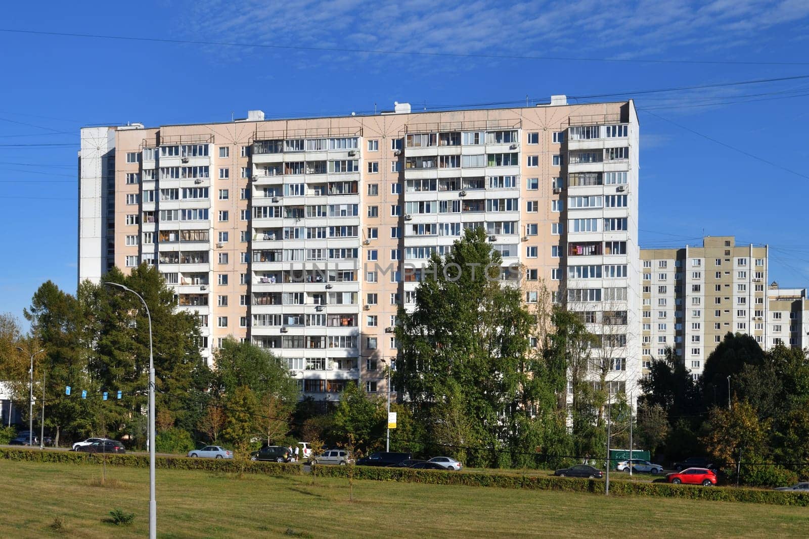 Moscow, Russia - Sept 20. 2024. the 6 microdistrict of the Zelenograd.