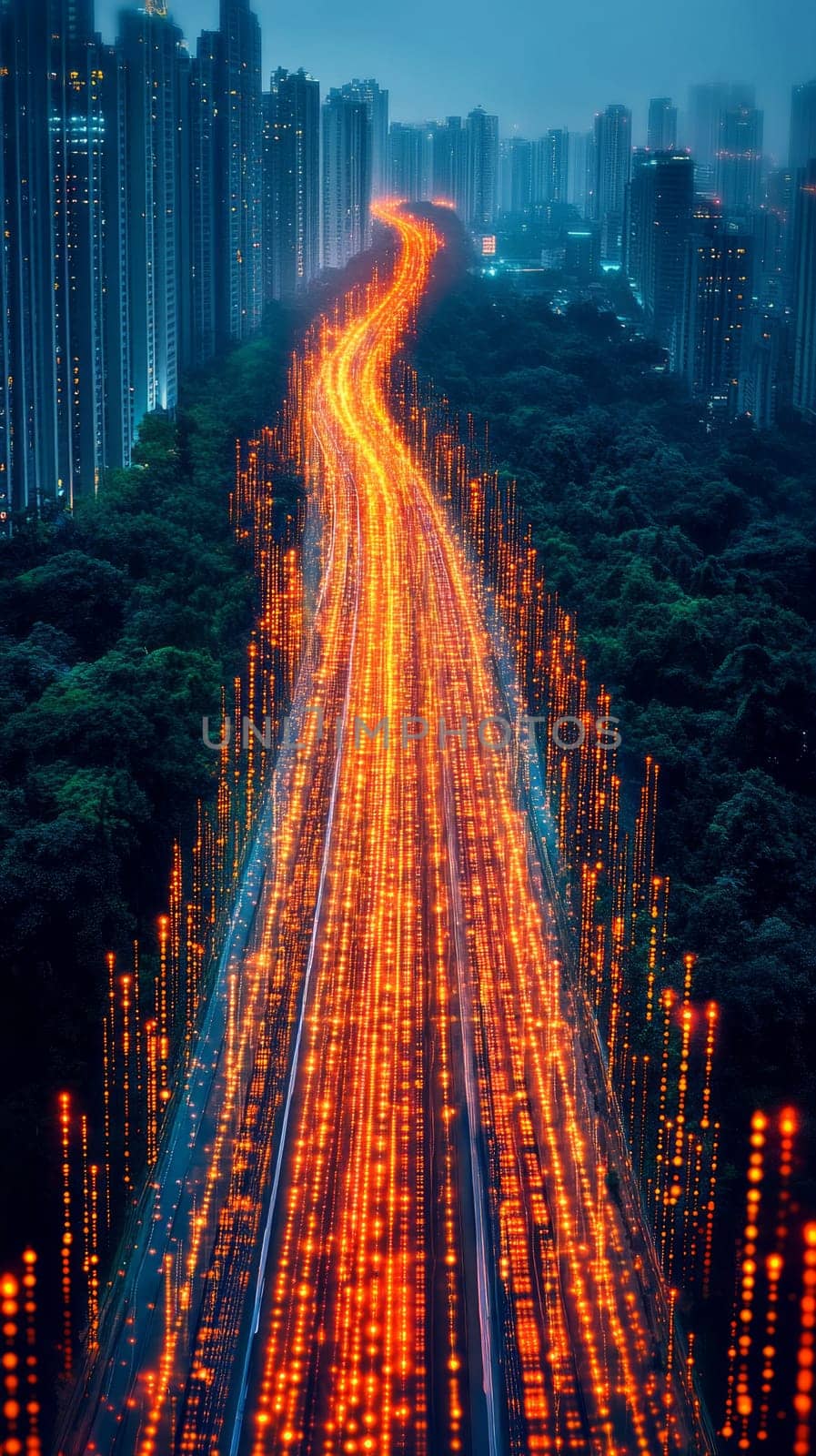 A digital landscape where fragmented data streams are being encrypted by beams of light. The beams form protective barriers, symbolizing the safeguarding of personal information.