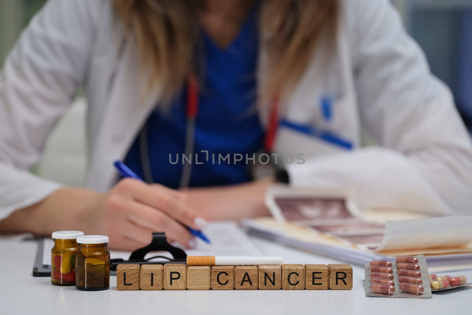 We are investigating the diagnosis and treatment of lip cancer within a clinical setting using various medications