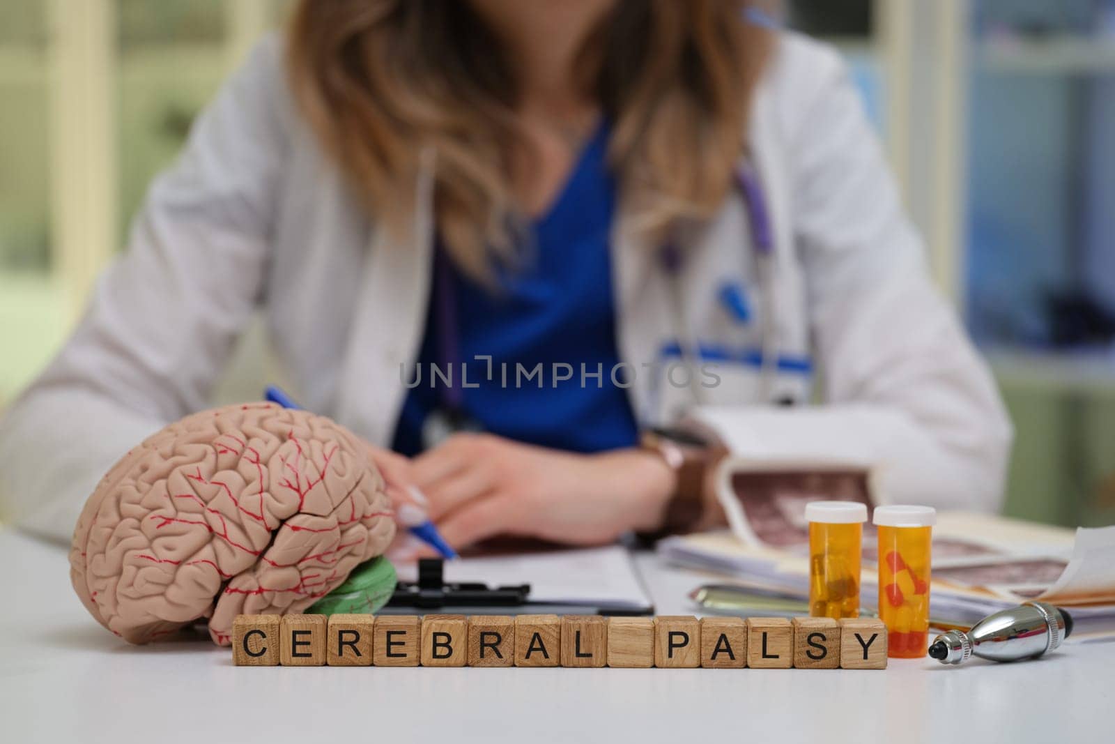 A visual representation highlighting the complexities of cerebral palsy, medical expertise, and treatment options
