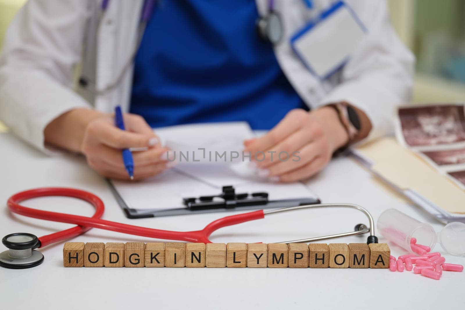 A qualified medical professional engages in a discussion on Hodgkin lymphoma, emphasizing vital aspects of this disease