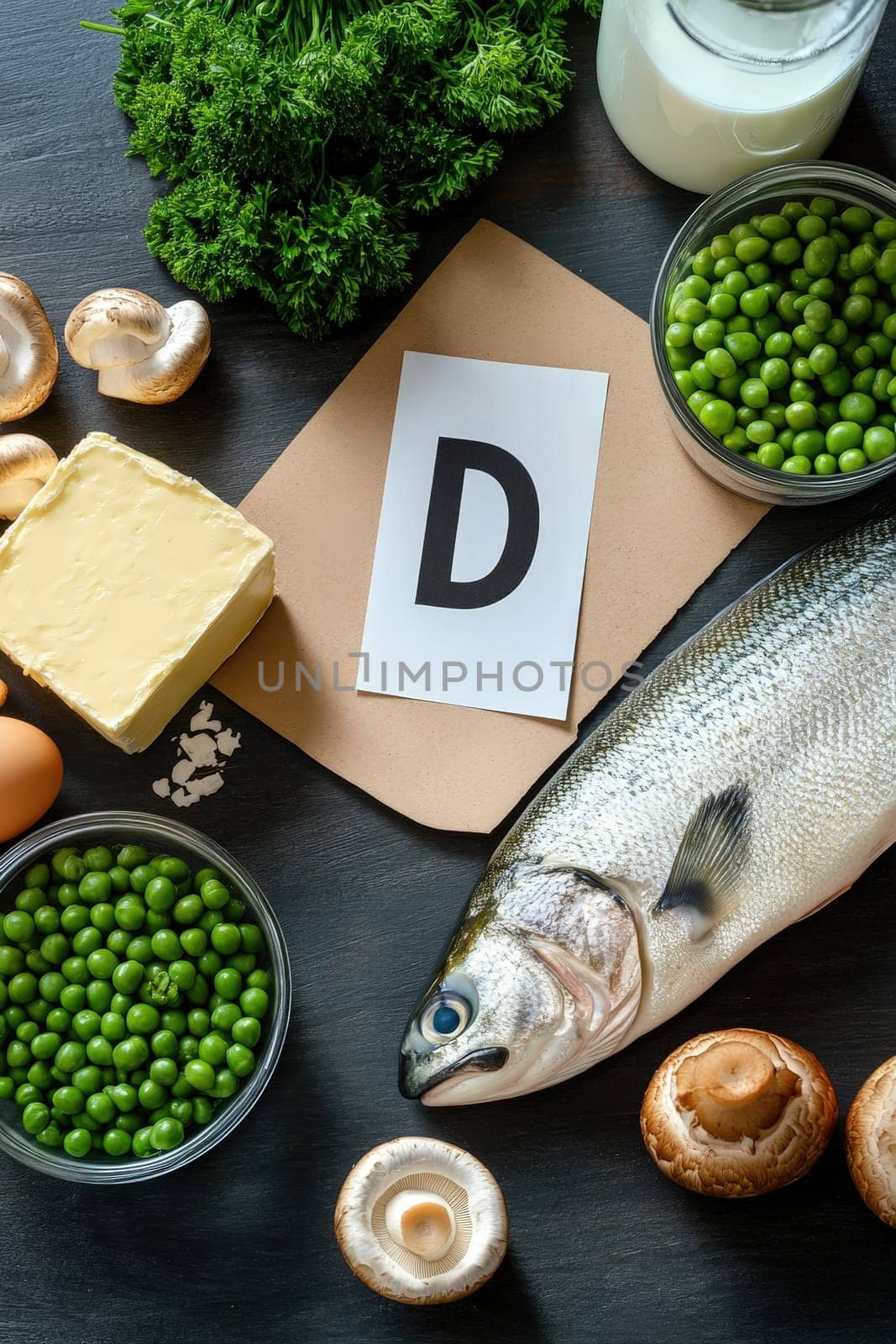 products containing vitamin D. Selective focus. food.