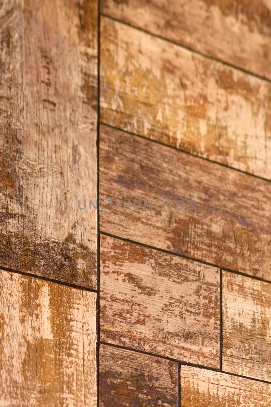 Detailed view of rustic wooden planks with visible grain and aged textures, ideal for themes of natural design and rustic aesthetics.
