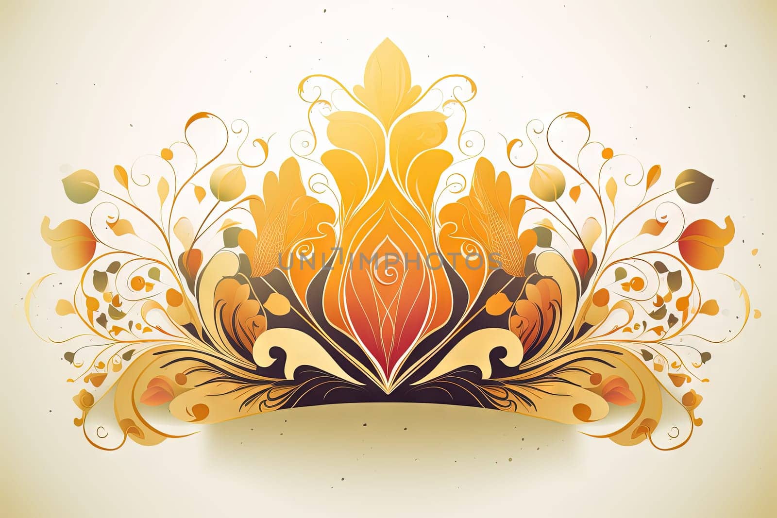 Colorful crown in the style of watercolor paint and ink splash or stroke. Generated AI