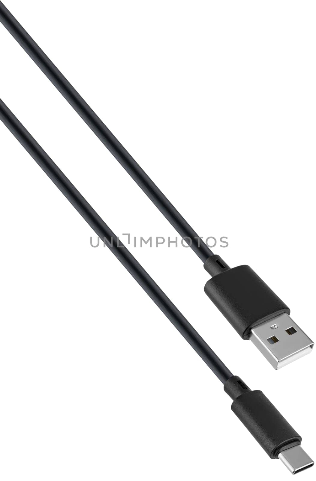 Flexible and durable cable with Type-C and USB connectors.
