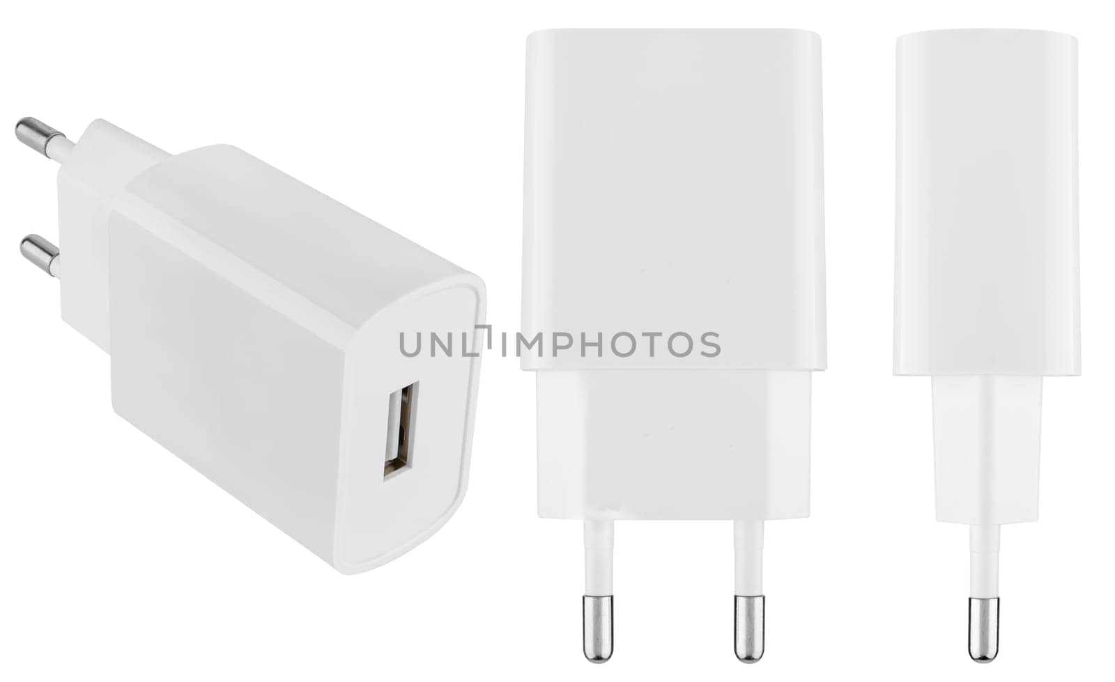 Stylish power adapter in a minimalistic design. Suitable for smartphones, tablets and other devices.