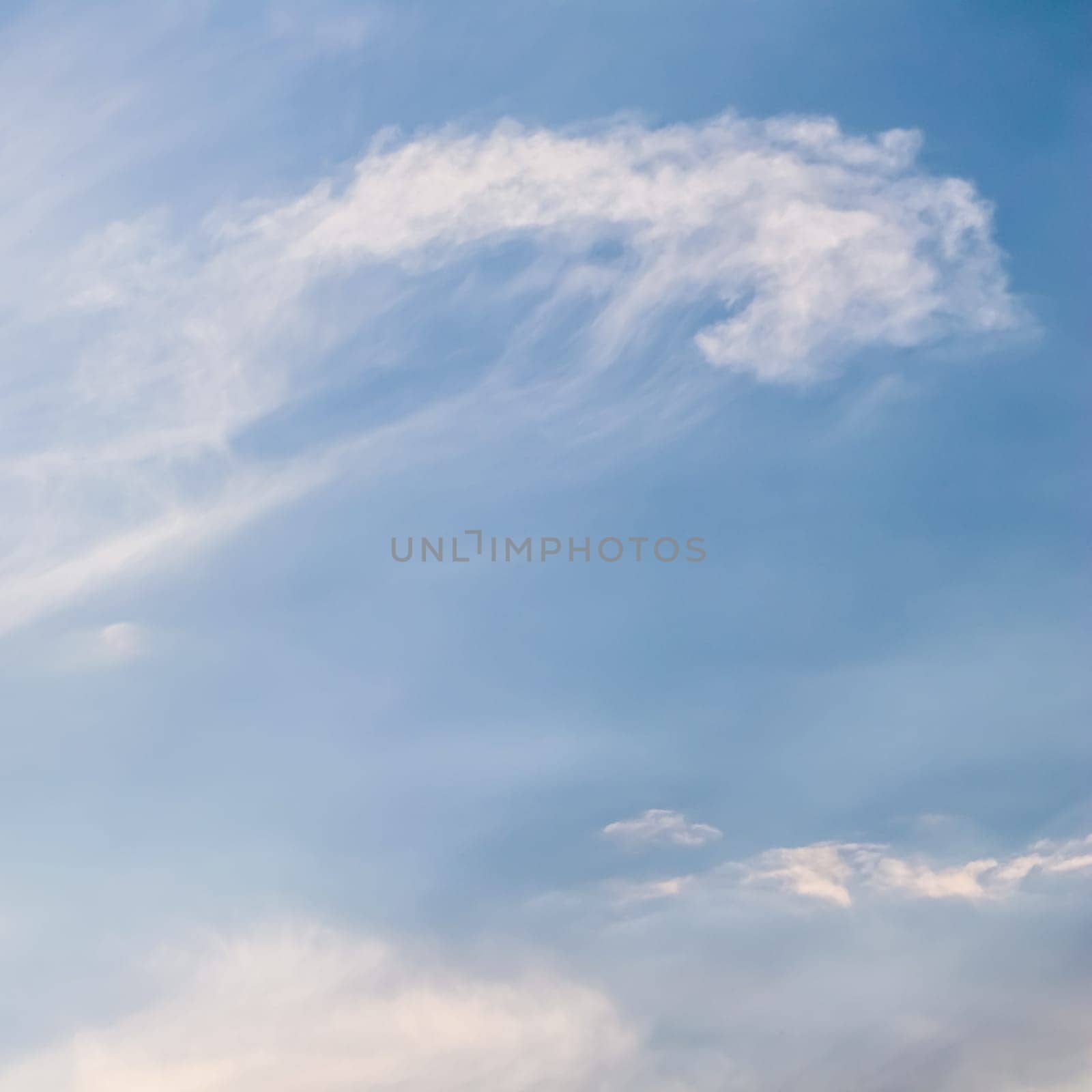 Background of blue sky with beautiful natural white clouds.