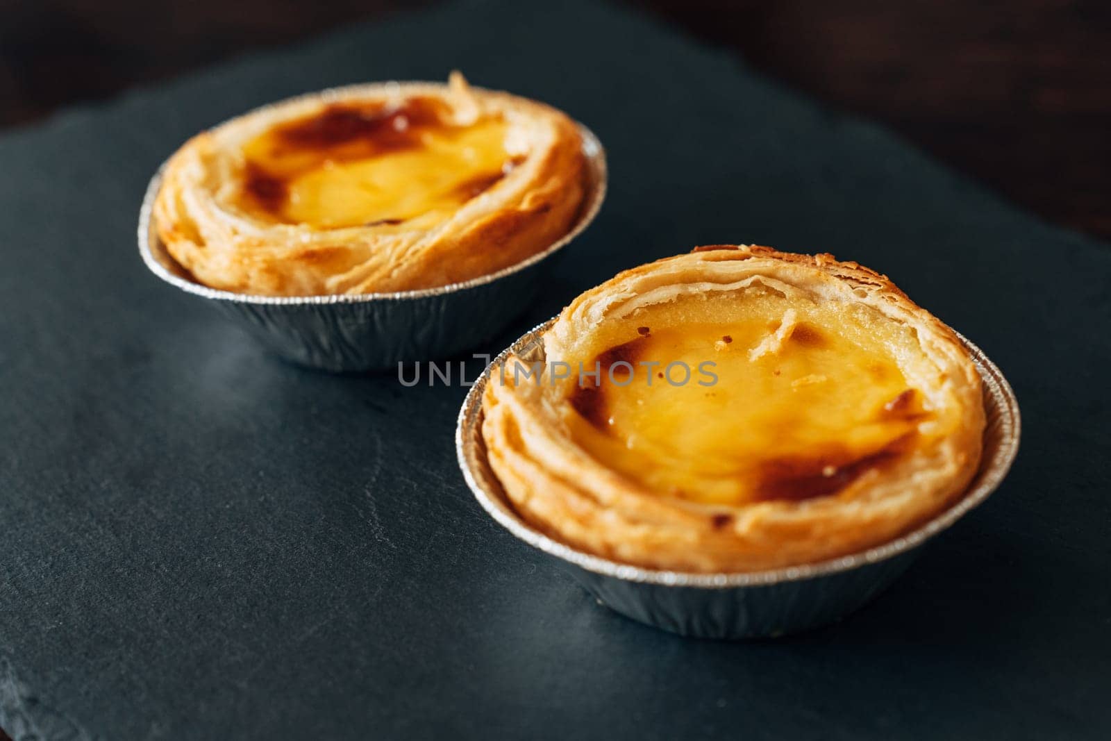 Flaky and Creamy Pastel de Nata, A Lisbon Specialty.