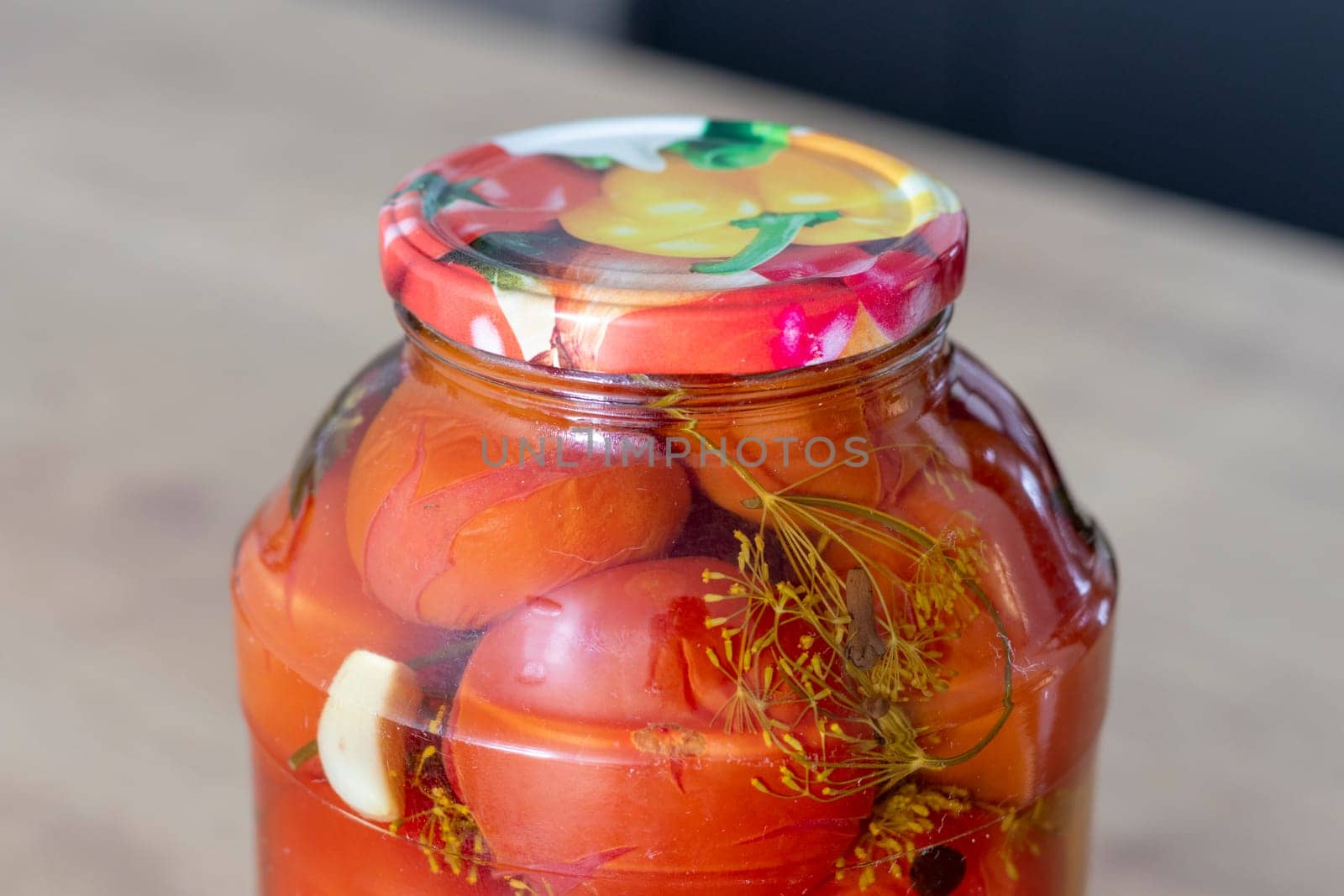 Jars with different types of pickles and preserves.