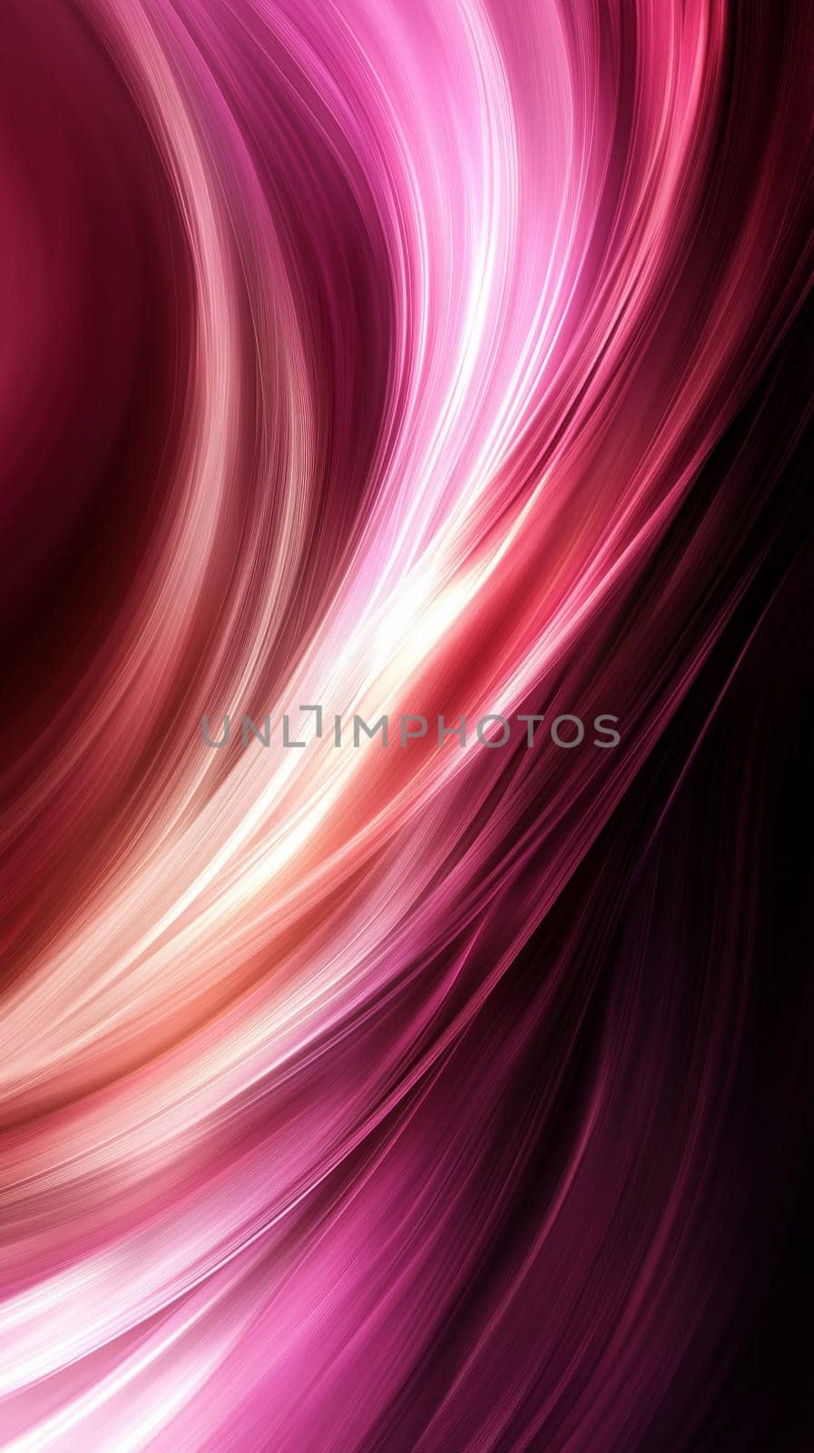 Pink and purple light trails create a dynamic and elegant abstract composition