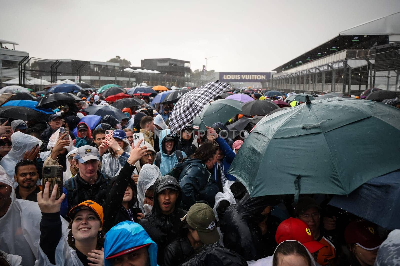 Crowd atmosphere at the 2025 Australian Grand Prix at Albert Park in Melbourne, Australia