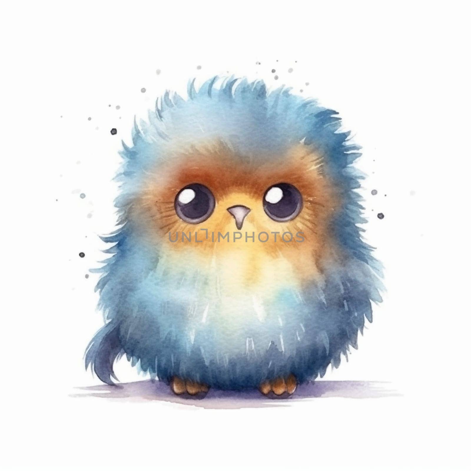 Cute kawaii animal cartoon character isolated on the white background, created with generative AI