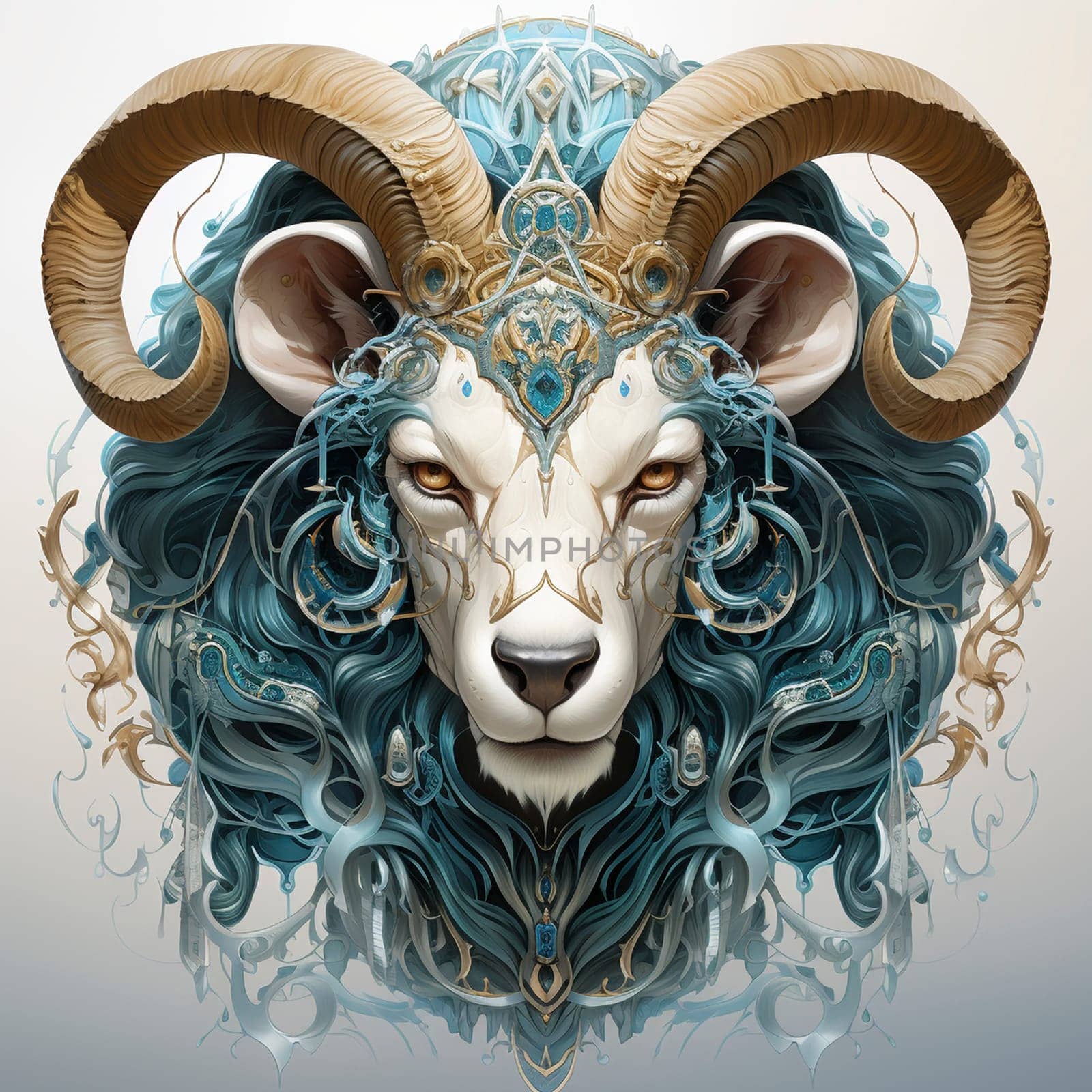 Aries zodiac sign, created with a generative AI
