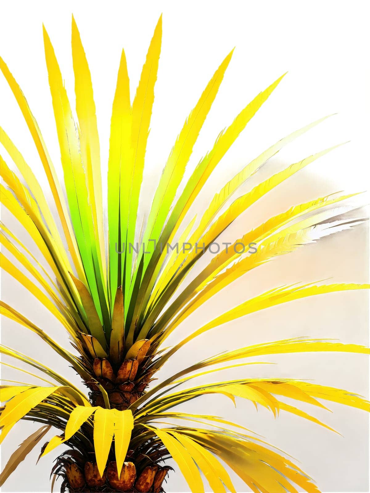 Senegal Date Palm Tree, feathery crown detail, dramatic uplighting, professional product photography, premium quality