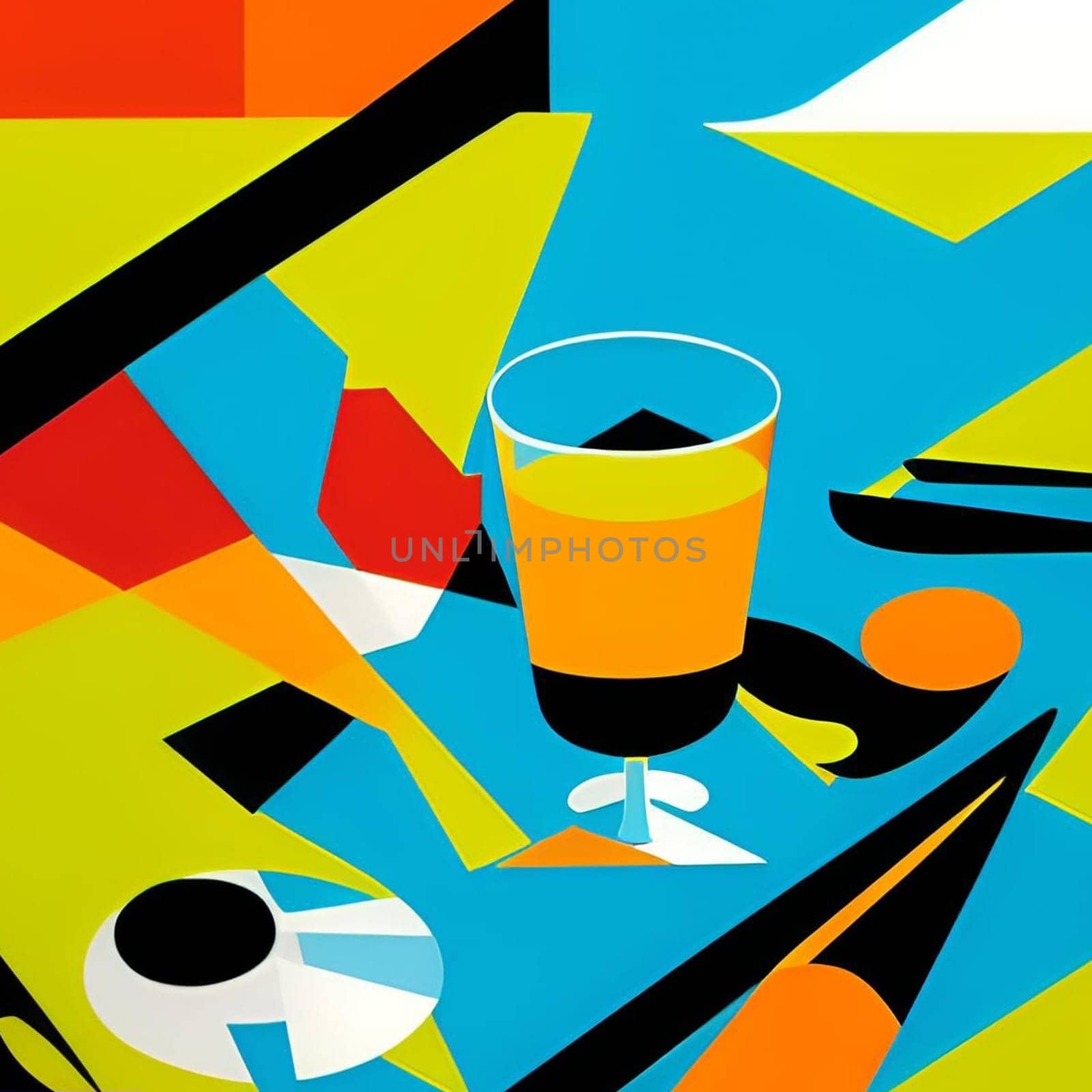 aperitif cocktail cocktails drink juice glass art abstract bar generated ai alt illustration painting poster image wallpaper Halloween holiday party. High quality 3d illustration