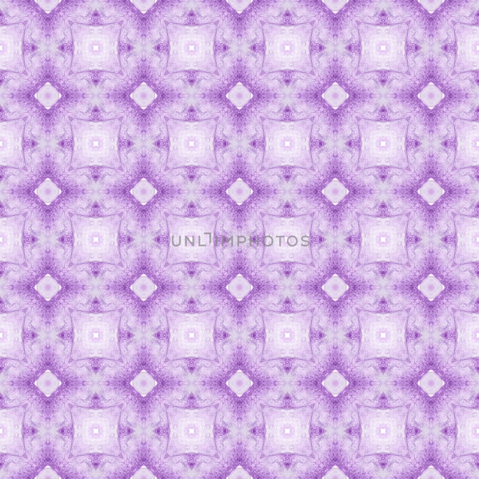 Ethnic hand painted pattern. Purple fetching boho chic summer design. Textile ready fascinating print, swimwear fabric, wallpaper, wrapping. Watercolor summer ethnic border pattern.