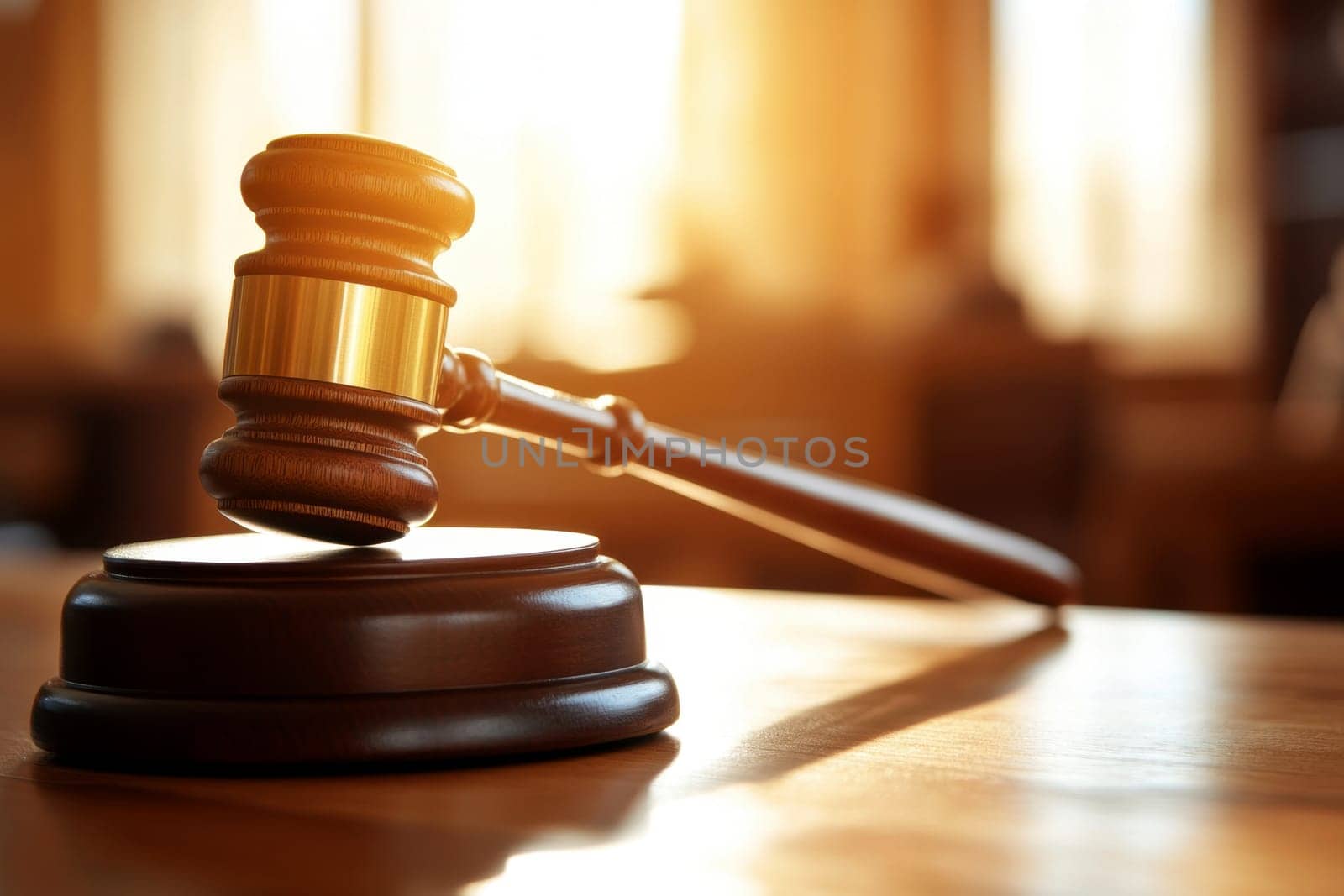 a gavel to make a decision in court judge background..