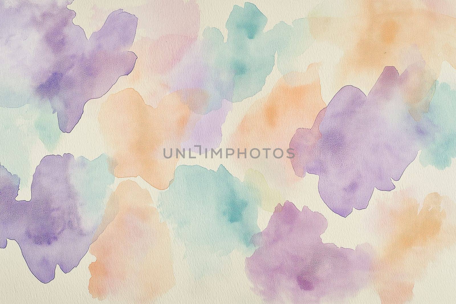 Gentle watercolor shades flow seamlessly together, creating a tranquil abstract design that invites reflection and relaxation.