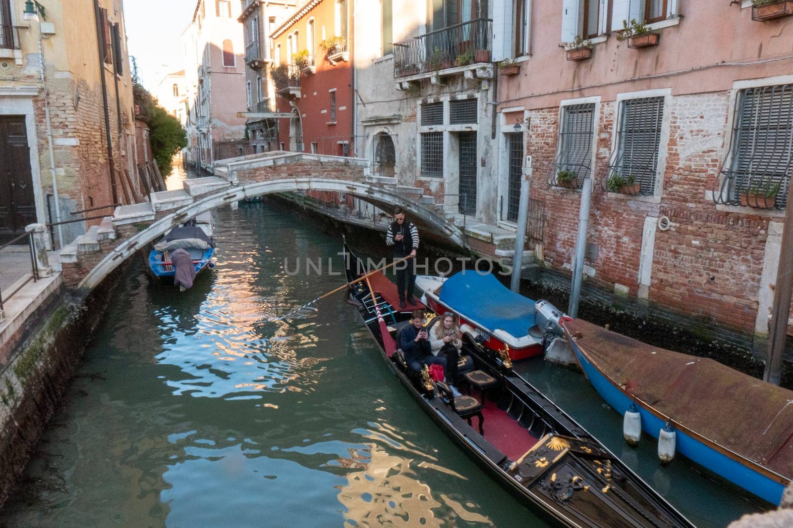 A peaceful glimpse into the timeless charm of Venice.an Canal at Dawn. High quality photo