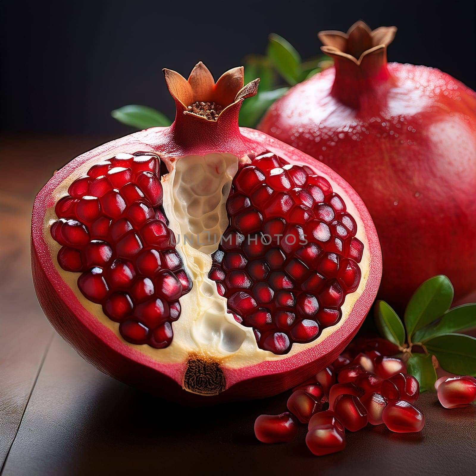 red pomegranate fruit AI generated image