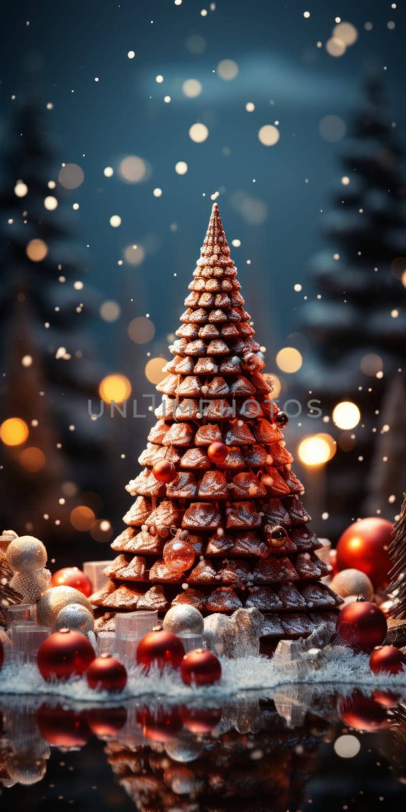 Christmas background, created with a generative AI