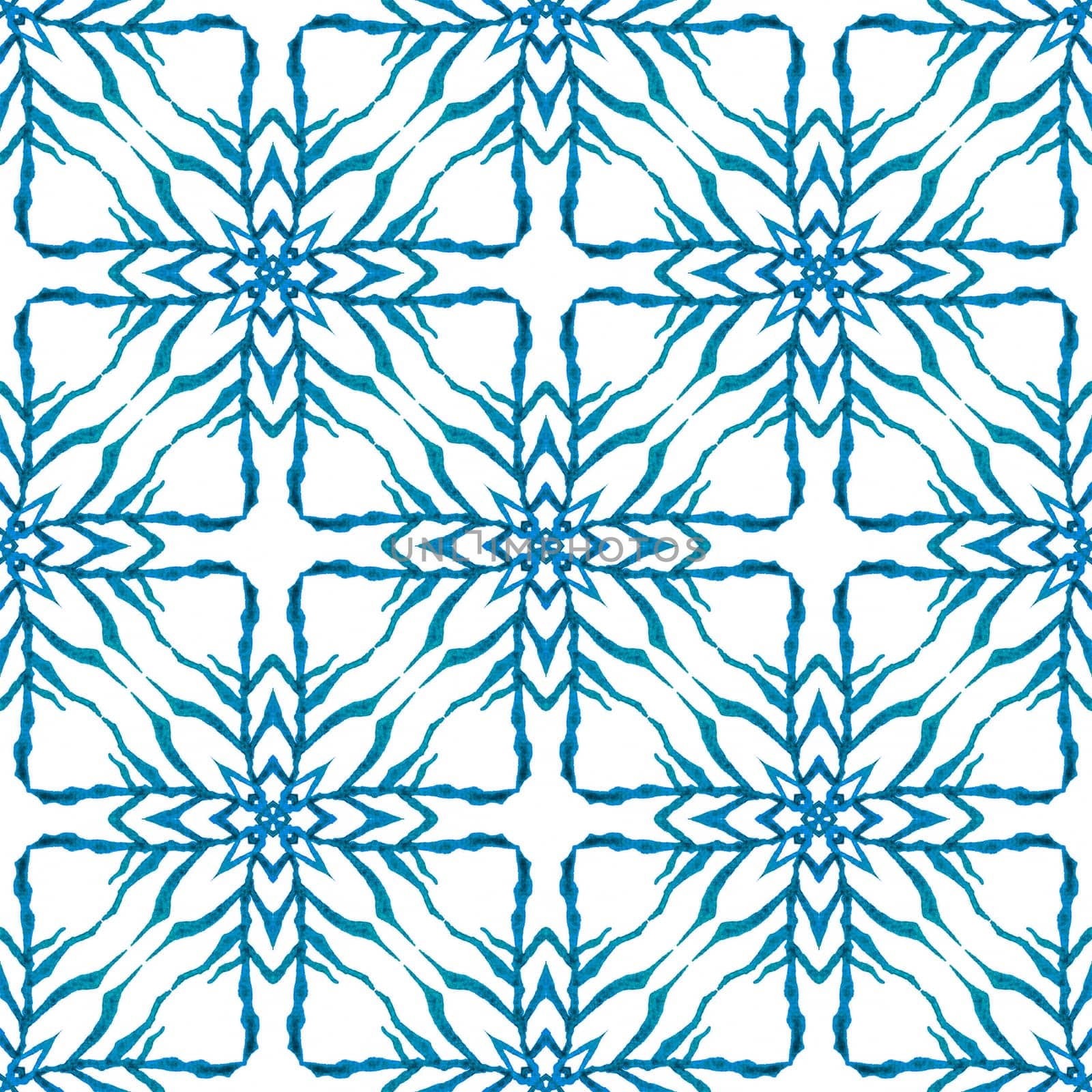 Arabesque hand drawn design. Blue classic boho chic summer design. Oriental arabesque hand drawn border. Textile ready lively print, swimwear fabric, wallpaper, wrapping.
