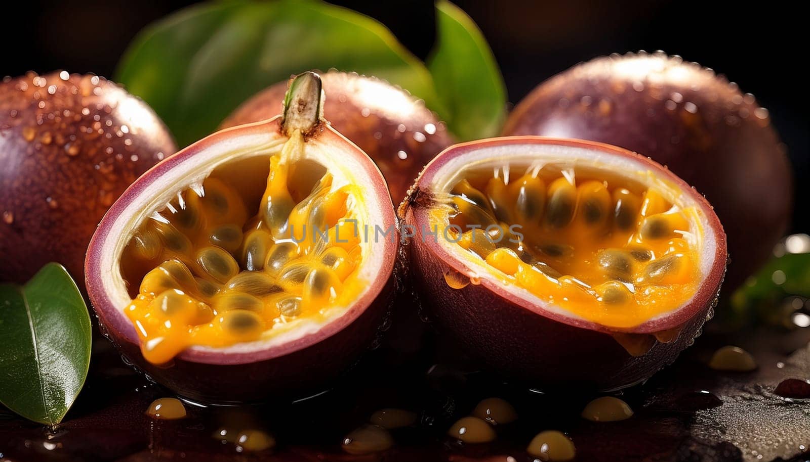 passion fruit vegetarian food AI generated image
