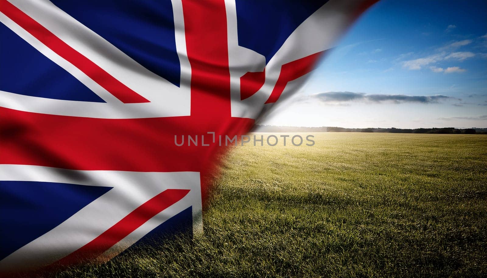 national flag of the United Kingdom aka Union Jack AI generated image
