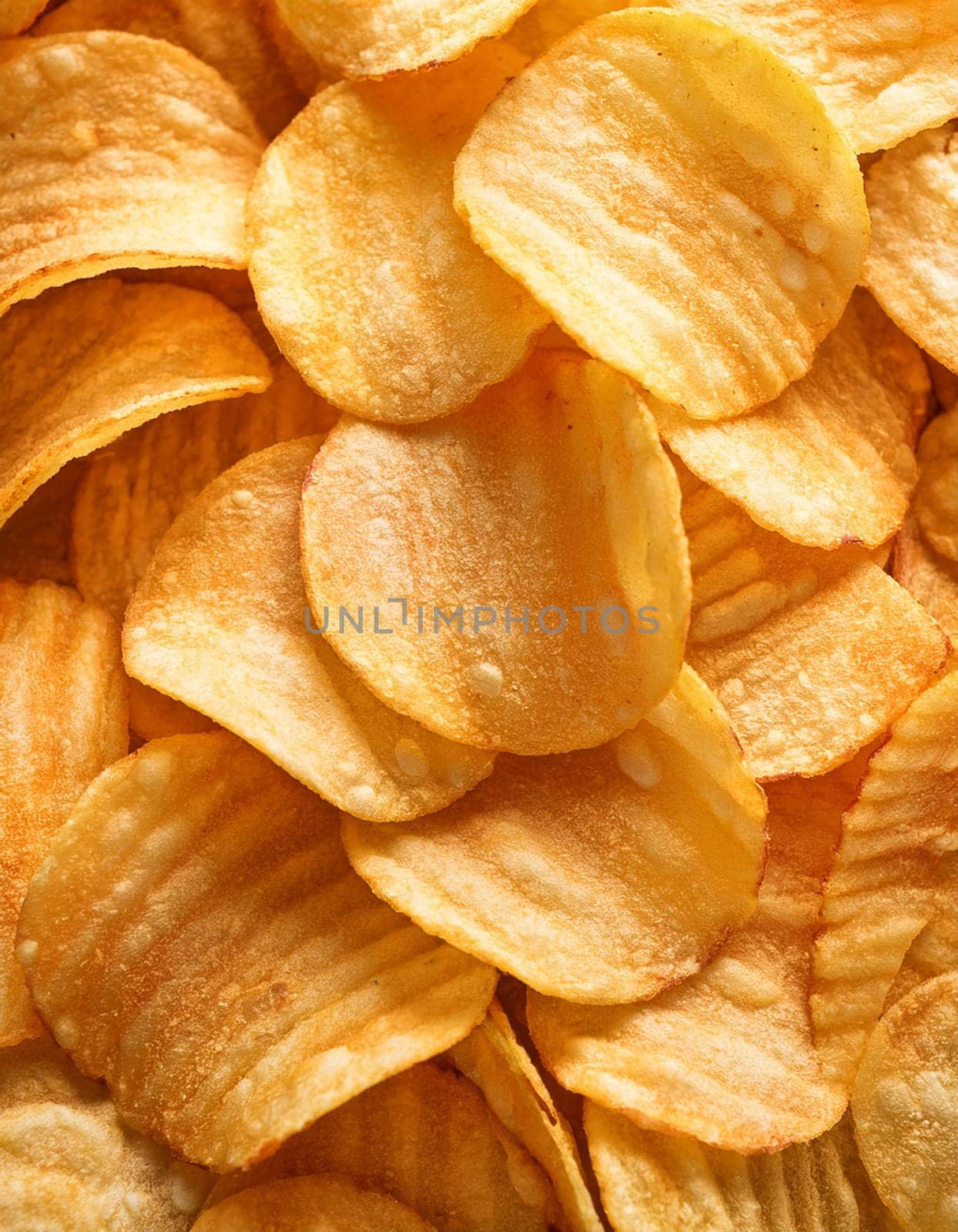 bag of chips snack food full frame AI generated image