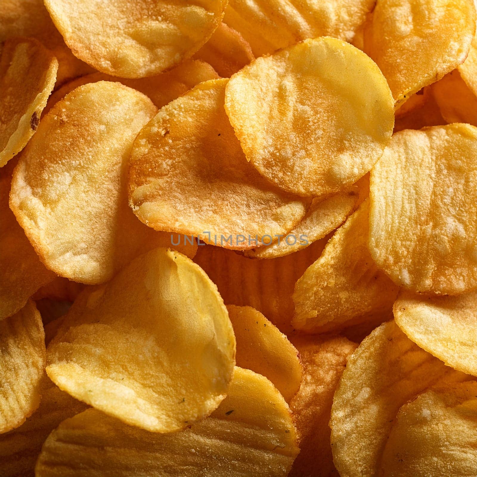 bag of chips snack food full frame AI generated image