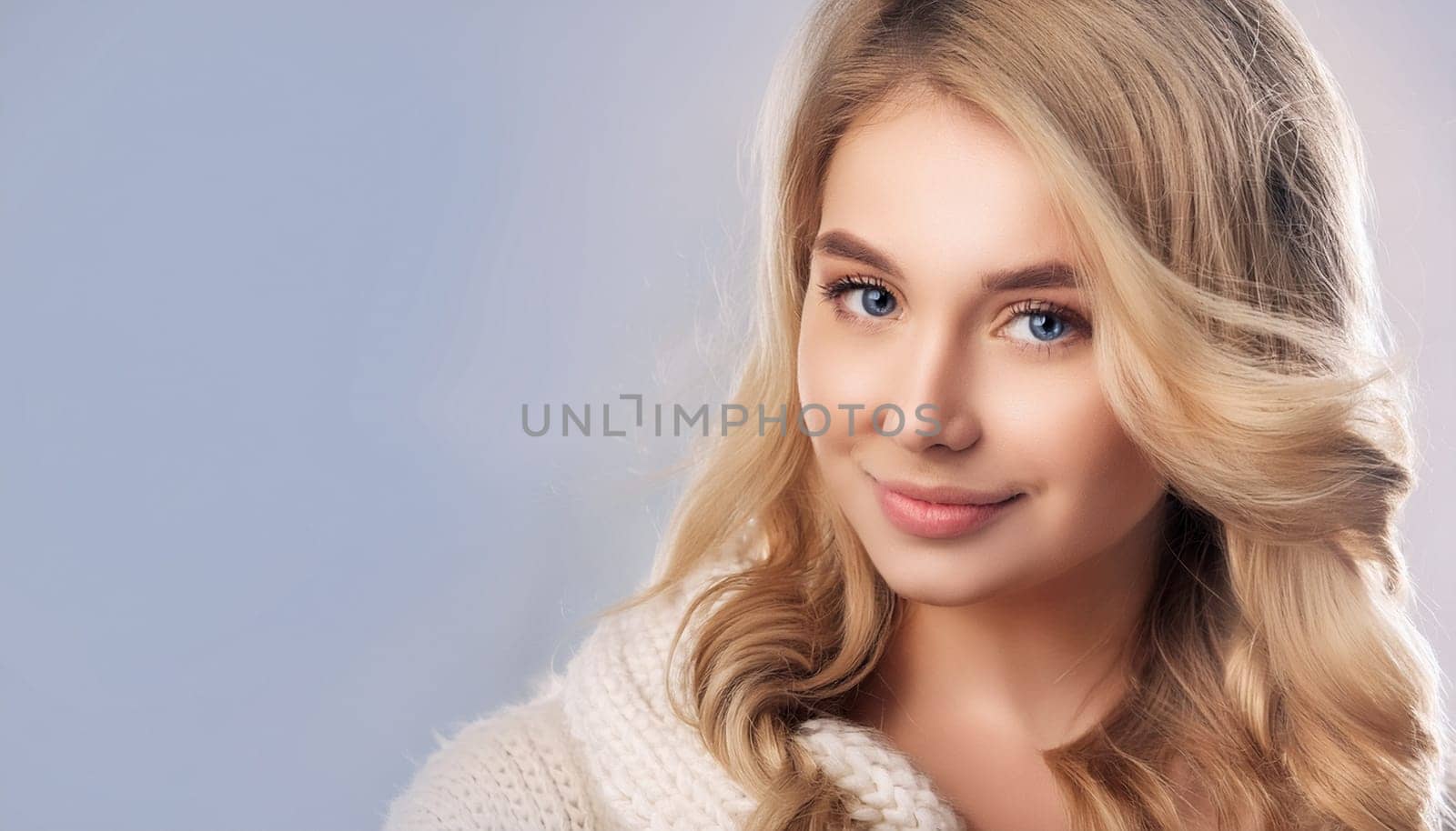 pretty young blonde woman, AI generated image
