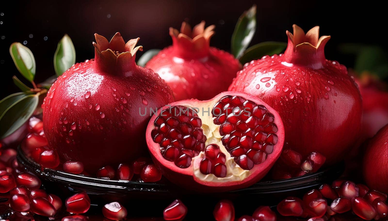 red pomegranate fruit AI generated image