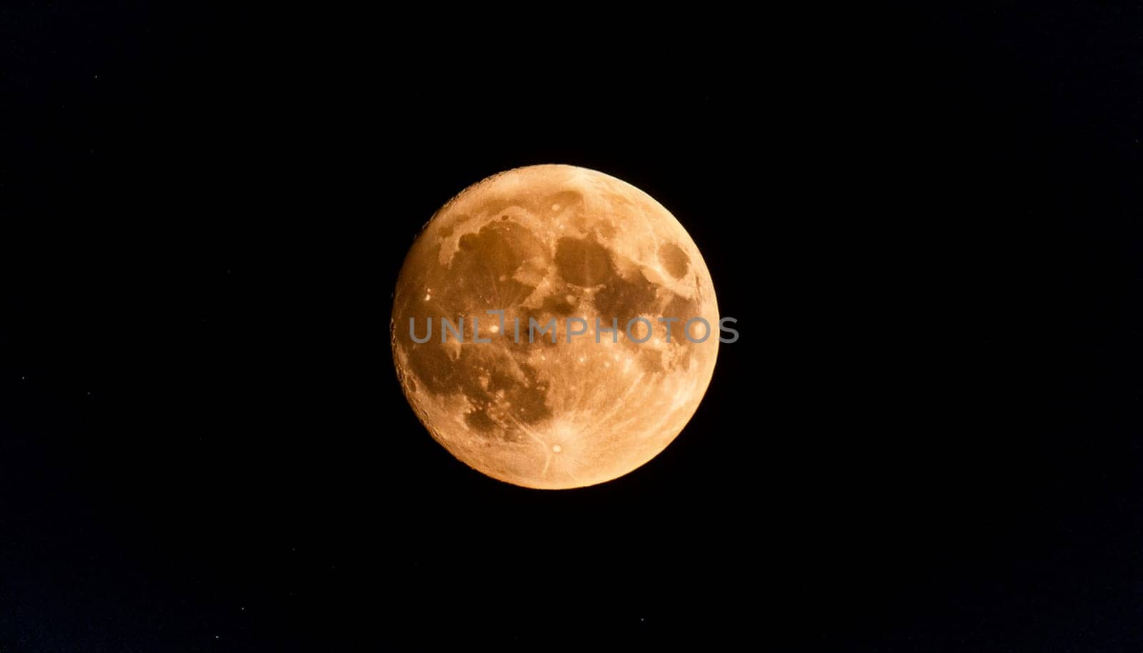 Full moon seen with telescope AI generated image