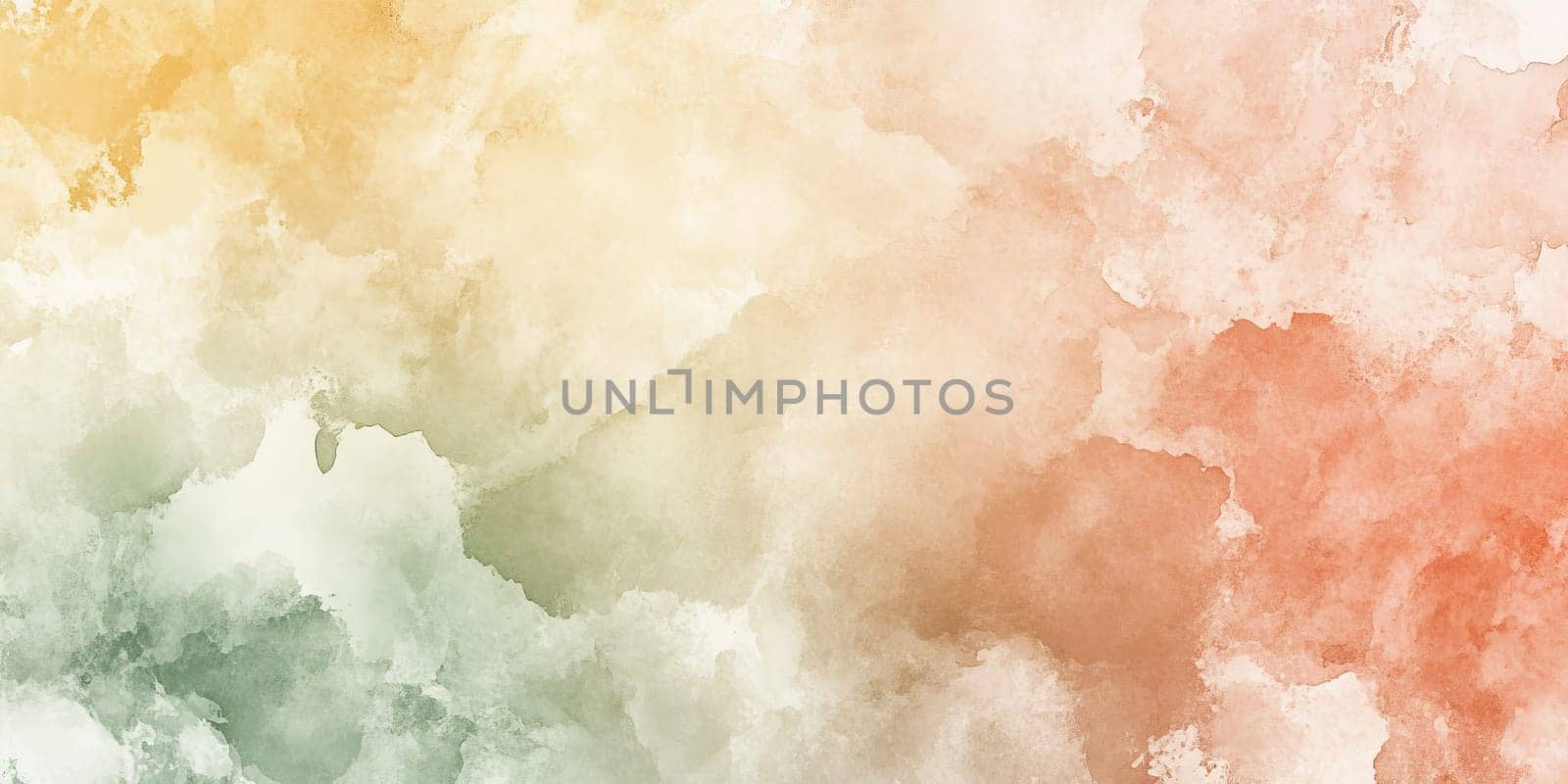 This background features a blend of watercolor textures in warm pastel colors.