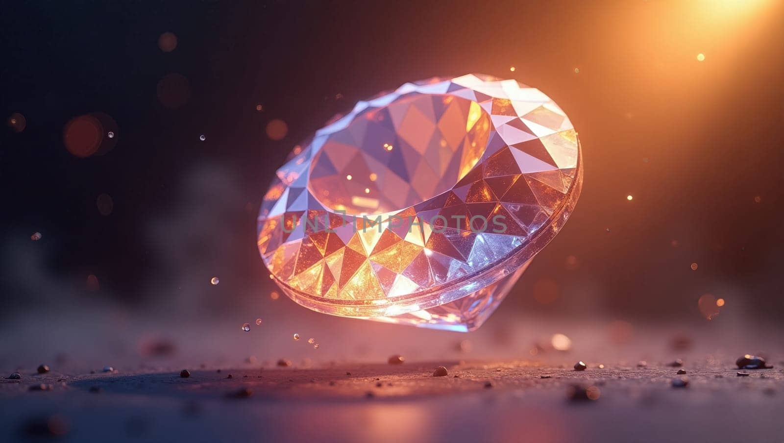 A stunning crystal ball with vibrant rainbow colors, ideal for artistic displays and photography. This enchanting piece adds elegance and luxury to any setting, captivating everyone who sees it.